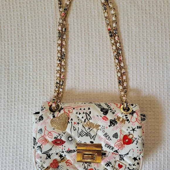 ALDO Trendy White Graphic Shoulder Bag - Picture 4 of 14